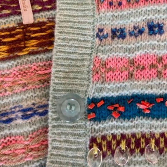 Vintage Free People Beaded Sweater - Picture 7 of 9